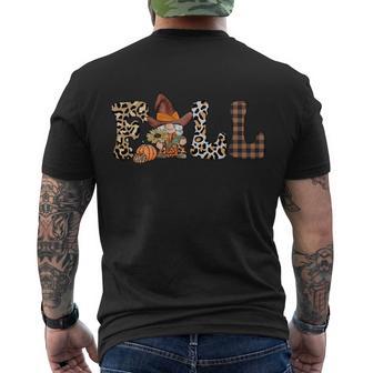 Fall Pumpkin Thanksgiving Quote V2 Men's Crewneck Short Sleeve Back Print T-shirt - Monsterry