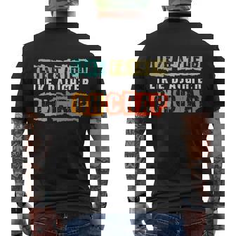 Like Father Like Daughter Oh Crap Fathers Day From Daughter Men's T-shirt Back Print - Thegiftio