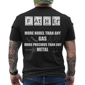 Father - More Noble Than Any Gas Men's Crewneck Short Sleeve Back Print T-shirt - Seseable