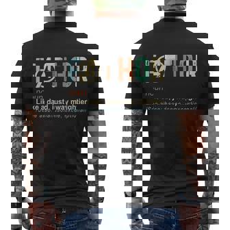 Fathers Day Fathor Like Regular Dad Just Way Mightier Hero Men's T-shirt Back Print - Thegiftio UK
