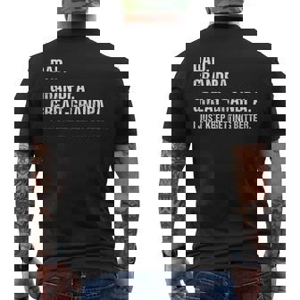Fathers Day From Grandkids Dad Grandpa Great Grandpa V2 Men's T-shirt Back Print - Thegiftio