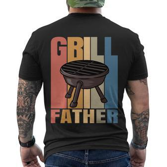Fathers Day Grill Father Bbq Dad Grilling Cookout Men's T-shirt Back Print - Thegiftio UK
