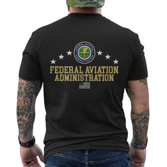 Federal Aviation Administration Faa Tshirt Men's Crewneck Short Sleeve Back Print T-shirt - Monsterry