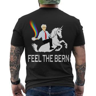 Feel The Magical Bern - Bernie Sanders Men's Crewneck Short Sleeve Back Print T-shirt - Monsterry