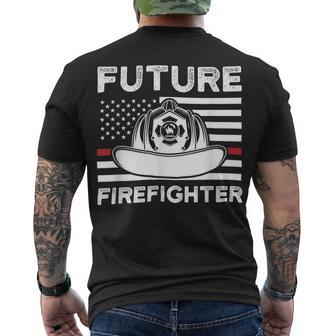 Firefighter Future Firefighter Fireman Clossing Men's T-shirt Back Print - Seseable