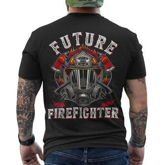 Firefighter Future Firefighter Thin Red Line Firefighting Lover Men's T-shirt Back Print - Seseable