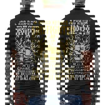 Firefighter Proud Retired Firefighter Like A Regular Only Way Happier_ V2 Men's T-shirt Back Print | Seseable UK