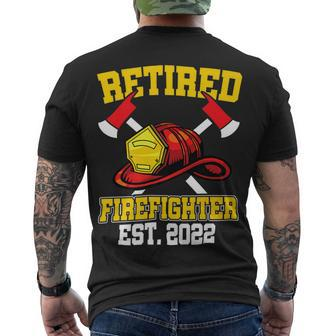 Firefighter Retired Firefighter Profession Hero V2 Men's T-shirt Back Print - Seseable