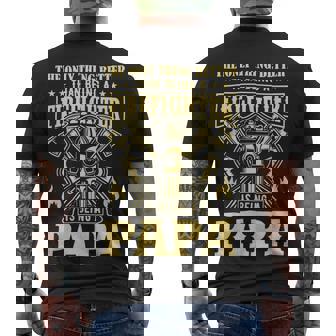 Firefighter The Only Thing Better Than Being A Firefighter Being A Papa_ Men's T-shirt Back Print | Seseable UK