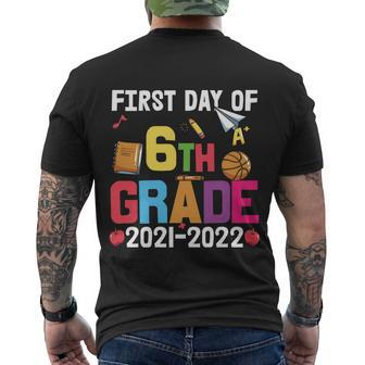 First Day Of School 6Th Grade Now Loading Back To School Men's Crewneck Short Sleeve Back Print T-shirt - Monsterry
