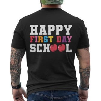 First Day Of School Back To School V5 Men's Crewneck Short Sleeve Back Print T-shirt - Monsterry CA