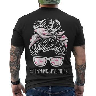Flamingo Mom Life Men's T-shirt Back Print - Thegiftio UK