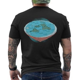 Flat Earth Theory Men's Crewneck Short Sleeve Back Print T-shirt - Monsterry UK