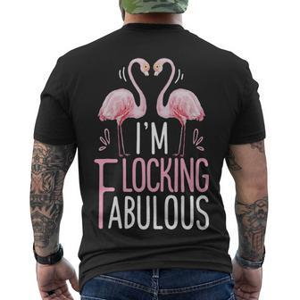 Im Flocking Fabulous Pink Flamingo Men's T-shirt Back Print - Thegiftio UK