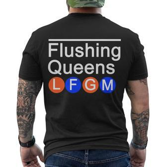 Flushing Queens Lfgm Men's Crewneck Short Sleeve Back Print T-shirt - Monsterry AU