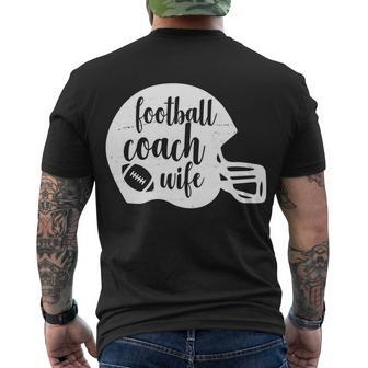 Football Coach Wife Tshirt Men's Crewneck Short Sleeve Back Print T-shirt - Monsterry AU