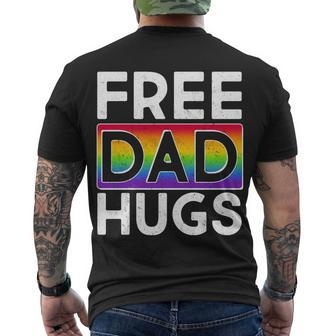 Free Dad Hugs V2 Men's Crewneck Short Sleeve Back Print T-shirt - Monsterry