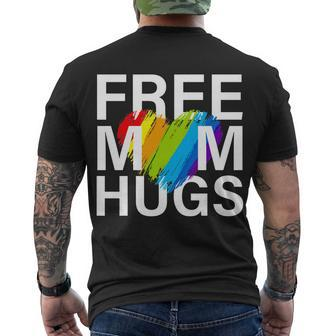 Free Mom Hugs Lgbt Heart Men's Crewneck Short Sleeve Back Print T-shirt - Monsterry DE