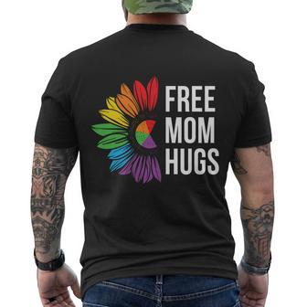 Free Mom Hugs Rainbow Lgbt Pride Month Men's Crewneck Short Sleeve Back Print T-shirt - Monsterry AU