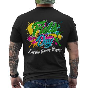 Fun Field Day Let The Games Begin Men's Crewneck Short Sleeve Back Print T-shirt - Monsterry DE