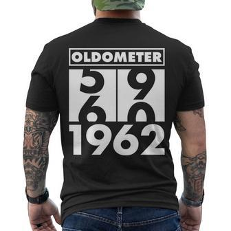 Funny 60Th Birthday Oldometer Made In Men's Crewneck Short Sleeve Back Print T-shirt - Monsterry AU