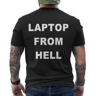 Funny Anti Biden Anti Biden Pro Trump Laptop From Hell Men's Crewneck Short Sleeve Back Print T-shirt - Monsterry DE
