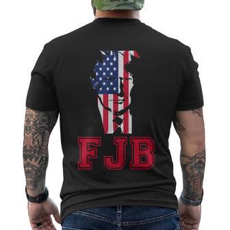 Funny Anti Biden Fjb Anti Biden Conservative Impeach 46 Men's Crewneck Short Sleeve Back Print T-shirt - Monsterry