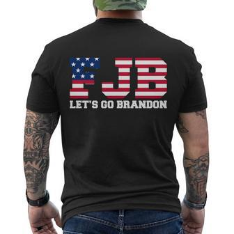 Funny Anti Biden Fjb Lets Go Brandon Lets Go Brandon Joe Biden Chant Men's Crewneck Short Sleeve Back Print T-shirt - Monsterry DE