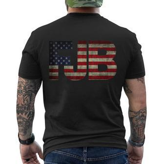 Funny Anti Biden Fjb Pro America FBiden Fjb Men's Crewneck Short Sleeve Back Print T-shirt - Monsterry CA
