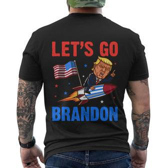 Funny Anti Biden Lets Go Brandon Pro Trump Lets Go Brandon Tshirt Men's Crewneck Short Sleeve Back Print T-shirt - Monsterry