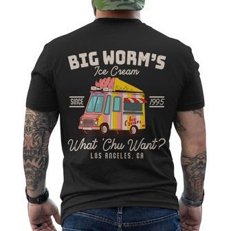 Funny Big Worms Ice Cream What Chu Want Since 1995 Tshirt Men's Crewneck Short Sleeve Back Print T-shirt - Monsterry DE
