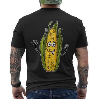 Funny Corn On The Cob Farmers Food Men's Crewneck Short Sleeve Back Print T-shirt - Monsterry DE