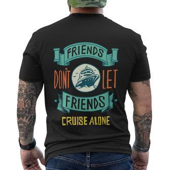 Funny Cruise Ship Tshirt Men's Crewneck Short Sleeve Back Print T-shirt - Monsterry UK