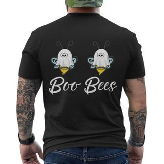 Funny Halloween Gift For Women Boo Bees Cool Gift Women Meaningful Gift Men's Crewneck Short Sleeve Back Print T-shirt - Monsterry