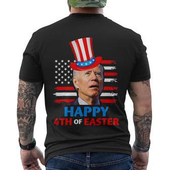 Funny Joe Biden Happy 4Th Of Easter Confused 4Th Of July V3 Men's Crewneck Short Sleeve Back Print T-shirt - Monsterry DE