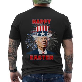 Funny Joe Biden Happy Easter For 4Th Of July Men's Crewneck Short Sleeve Back Print T-shirt - Monsterry DE