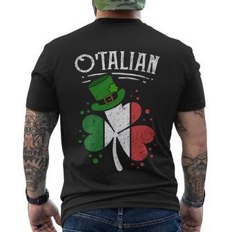 Funny Otalian Funny Italian Irish Relationship Gift Funny St Patricks Day Gift Men's Crewneck Short Sleeve Back Print T-shirt - Monsterry UK