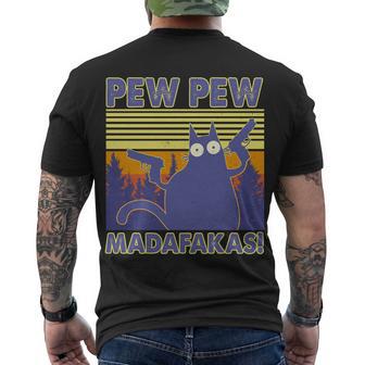 Funny Pew Pew Madafakas V2 Men's Crewneck Short Sleeve Back Print T-shirt - Monsterry