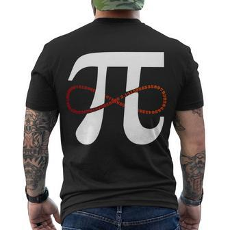 Funny Pi Infinity Numbers Men's Crewneck Short Sleeve Back Print T-shirt - Monsterry UK