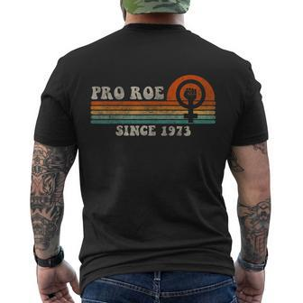 Funny Pro Roe Shirt Since 1973 Vintage Retro Men's Crewneck Short Sleeve Back Print T-shirt - Monsterry