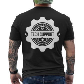 Funny Tech Support V2 Men's Crewneck Short Sleeve Back Print T-shirt - Monsterry