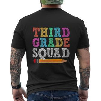 Funny Third Grade Squad 3Rd Grade Back To School Men's Crewneck Short Sleeve Back Print T-shirt - Monsterry CA