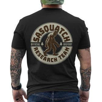 Funny Vintage Sasquatch Research Team Emblem Tshirt Men's Crewneck Short Sleeve Back Print T-shirt - Monsterry