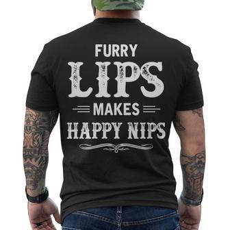 Furry Lips Men's Crewneck Short Sleeve Back Print T-shirt - Seseable