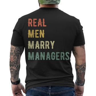 Future Husband Real Marry Managers Men's T-shirt Back Print - Thegiftio UK