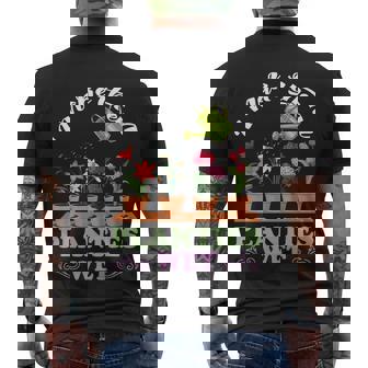Gardeners I Make Them Planties Wet Men's T-shirt Back Print - Thegiftio UK