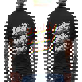 Gay Dad Lgbtq Rainbow Pride Month Men's T-shirt Back Print - Thegiftio