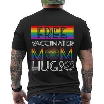 Gay Pride Lesbian Free Vaccinated Mom Hugs Lgbt Men's T-shirt Back Print - Thegiftio UK