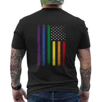 Gay Pride Lgbt Support Lgbtq Ally Bi Trans Pride Men's Crewneck Short Sleeve Back Print T-shirt - Monsterry