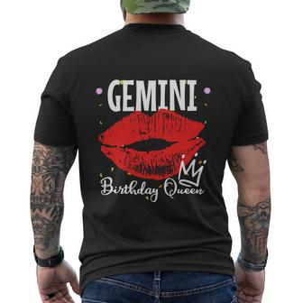 Gemini Birthday Women Queen Men's Crewneck Short Sleeve Back Print T-shirt - Monsterry AU